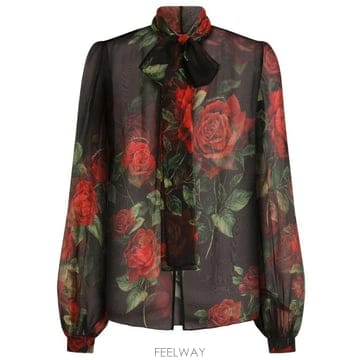 26FW 돌체앤가바나 셔츠 F5U60T IS134 HN6EJ ROSE ROSSE F NERO