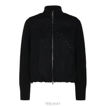 파비아나 필리피 블랙 버진 울 블렌드 캐쥬얼 자켓 CTD226F22 B0482267896