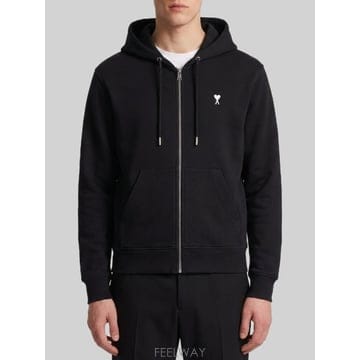 26 F/W 아미 아미 드 꾀흐 집업 후드 HSW765730045 B0022267942