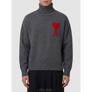 26 F/W 아미 아미 드 꾀흐 터틀넥 스웨터 UKS839018084 B0022267964