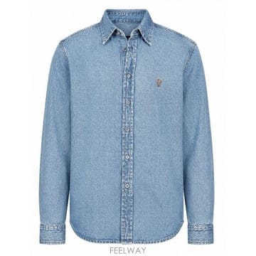 26FW 아미 데님 셔츠 USH786 DE0056480 Bleu