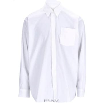 26FW 아미 셔츠 USH867 CO0045100 Blanc