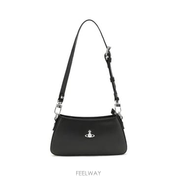 26FW 비비안웨스트우드 ORB 타샤 레더 스터드 숄더백 5801000JWS0026 N401 BLACK