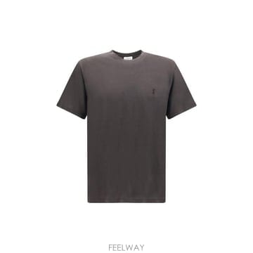 26FW 생로랑 반팔 티셔츠 A001DGY38FI 2043 BROWN