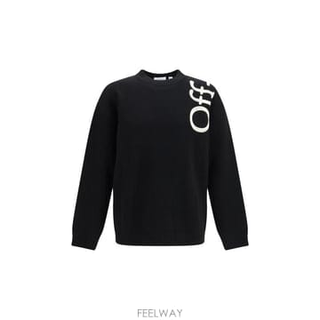 26FW 오프화이트 스웨터 OMHE213F26KNI00100 001 BLACK