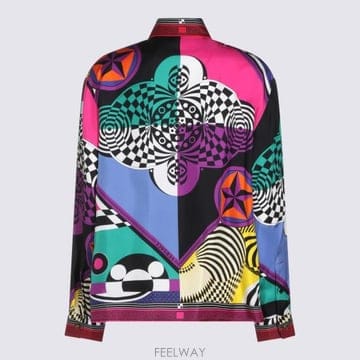 26FW 베르사체 셔츠 1024221 1A192885X000 Multicolor