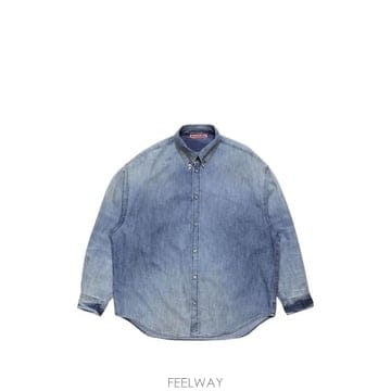 26FW 아크네 스튜디오 반팔 티셔츠 BB0709 863 Mid Blue