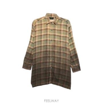 알써틴 셔츠 카키 브라운