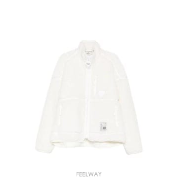 26FW 메종 미하라 야스히로 플리스 집업 봄버 재킷 J17BL751 WHITE