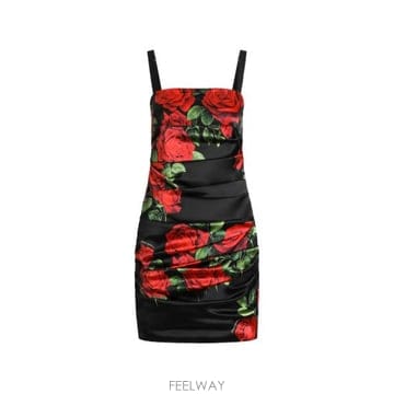 Dolce&Gabbana 26FW ��ü�ذ��ٳ� ���ǽ� F619AT FSA9S HN6EJ BLACK RED26FW ��ü�ذ��ٳ� ���ǽ� F619AT FSA9S HN6EJ BLACK RED