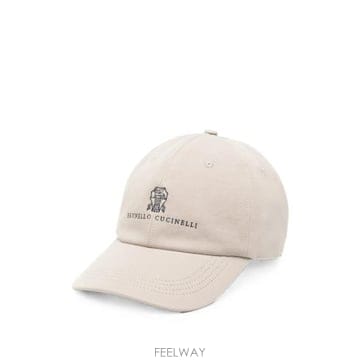 26FW 브루넬로 쿠치넬리 로고 자수 베이스볼 캡 M252D9850 CHK41 NEUTRALS