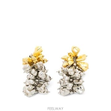 Dries Van Noten 26FW �帮�� �� ��ư �̾ 0059 138214 952 SILVER GOLD26FW �帮�� �� ��ư �̾ 0059 138214 952 SILVER GOLD