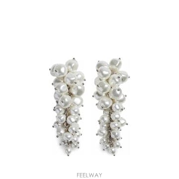 Simone Rocha 26FW �ø�λ� �̾ ERG618 0904 PEARL WHITE26FW �ø�λ� �̾ ERG618 0904 PEARL WHITE