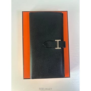 에르메스 베안 장지갑 블랙