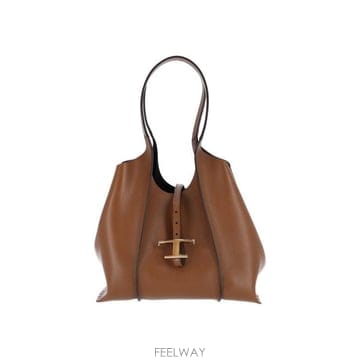26FW 토즈 T 타임리스 쇼퍼 백 스몰 XBWTSBA0200XSO S600 Brown
