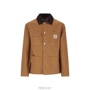 26FW 칼하트 WIP 디어본 캔버스 미시건 초어 코트 I031519 00S02 Brown