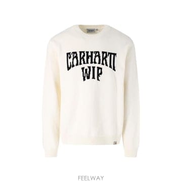 26FW 칼하트 WIP 스웨터 I036847 0D3XX White