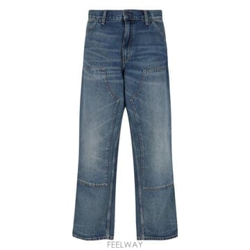 26FW 칼하트 WIP 스미스 데님 더블 니 팬츠 I032699 014Q Blue