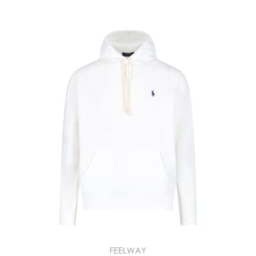 26SS 폴로 랄프로렌 포니로고 자수 후드 티셔츠 710 766778 009 White