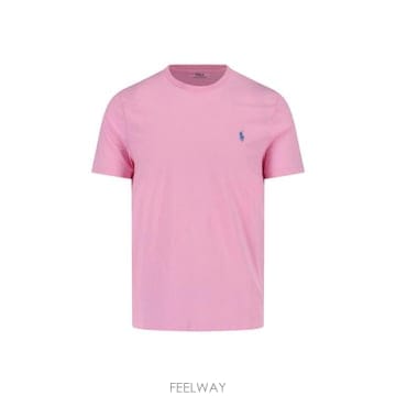 26SS 폴로 랄프로렌 포니로고 자수 반팔 티셔츠 710 671438 145 Pink