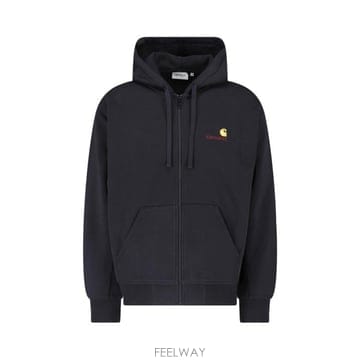 26FW 칼하트 WIP 후드 아메리칸 스크립트 자켓 I033063 89XX Black