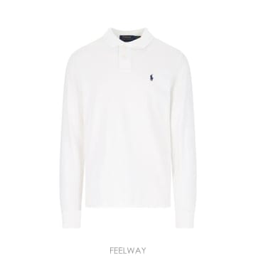26FW 폴로 랄프로렌 클래식 핏 코튼 폴로 셔츠 710 680790 001 White