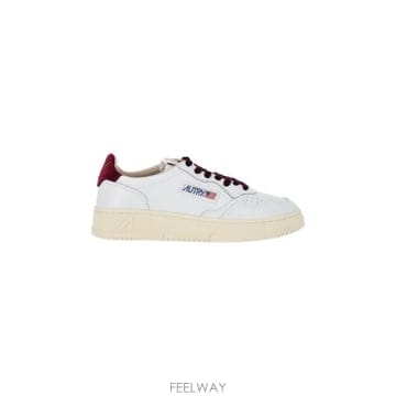 26FW 오트리 메달리스트 로우 레더 스니커즈 AULW VZ01 White
