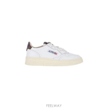26FW 오트리 메달리스트 로우 레더 스니커즈 AULW HJ03 White