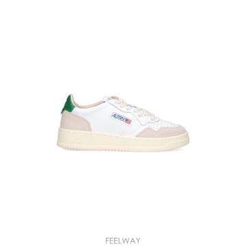 26FW 오트리 메달리스트 로우 레더 스니커즈 AULW LS23 White