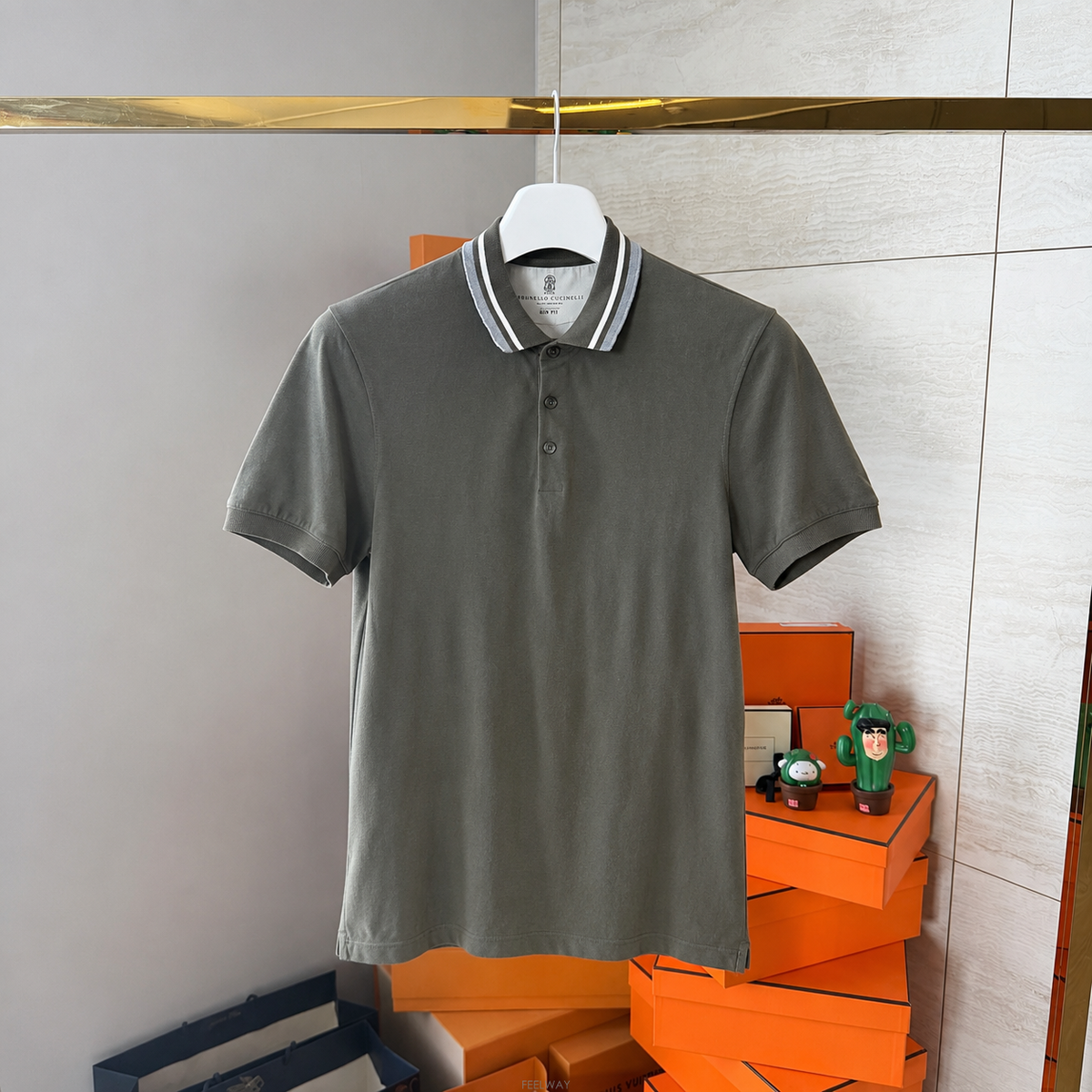 Brunello Cucinelli [M������]���ڷ� ��ġ�ڸ� ���� ī��Ƽ īŰ��[M������]���ڷ� ��ġ�ڸ� ���� ī��Ƽ īŰ��