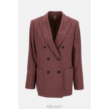 26 F/W 막스마라 더블브레스티드 실크 & 캐시미어 테일러 자켓 2 B0032261389