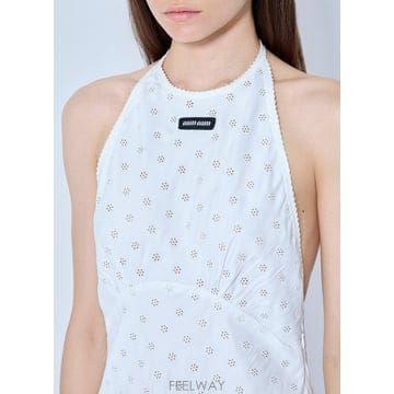26 F/W 미우미우 캐디 EYELET 레이스 미니 드레스 MF654 B0112267444