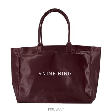 26 F/W 애니빙 레오 토트백 백 ANINE 빙 코튼 버건디 A-1 B0732259457