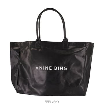 26 F/W 애니빙 레오 쇼퍼 백 ANINE 빙 코튼 블랙 A-13- B0732259458