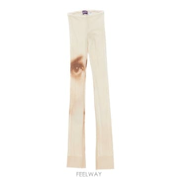 26 F/W 장 폴 고티에 메쉬 플레어 팬츠 프린트 페이스 WTR17 B0742252930
