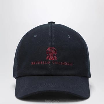 26 F/W 브루넬로 쿠치넬리 네이비 블루 베이스볼 캡 인 코튼 M2 B0052268147