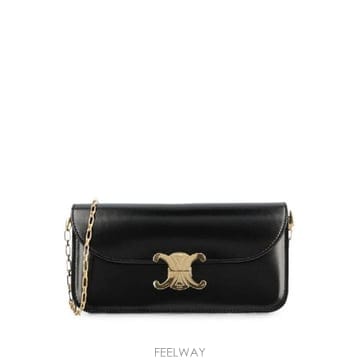 CELINE �׶�����Ÿ �ؿ� ������ ���� TRIOMPHE CHAIN SMALL LEATHER SHOULDER BAG L1�׶�����Ÿ �ؿ� ������ ���� TRIOMPHE CHAIN SMALL LEATH