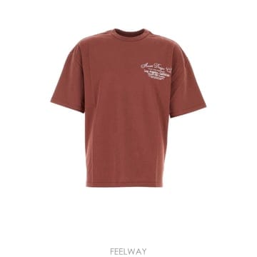 Amiri [X45]�ƹ̸� AM426JR003 BRICK ���� Ƽ���� �μҸ� ž Brick cotton oversize[X45]�ƹ̸� AM426JR003 BRICK ���� Ƽ���� �μҸ� ž Bri