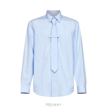Dries Van Noten 긴소매 타이 버튼 셔츠 2620207124314 514 TP979607195