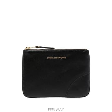26 FW 꼼데가르송 로고 프린트 가죽 탑 지퍼 지갑 SA8100 TP457213444