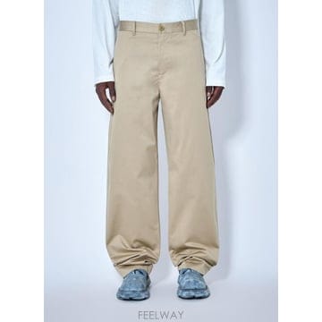 26 FW 아크네 남성 면 새틴 테일러드 트라우저 acn0165059bei