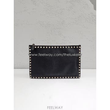 발렌티노 락스터드 레더 클러치백 VW2P0269