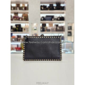 발렌티노 락스터드 레더 클러치백 VW2P0269