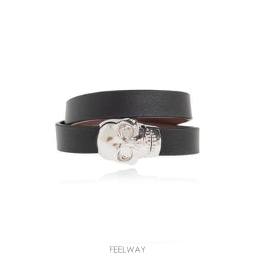 (해외배송) Alexander McQueen Alexander McQueen 스컬 더블 랩 브레이슬릿 816