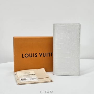 루이비통 LV 이그조틱 크로커다일 악어 장지갑