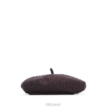 로로피아나 여성 비니 모자 블랙