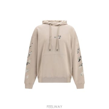 해외 이태리배송 AW26 오프 화이트 남성 스프레이 애로우 후디 OMBB085F26FLE00400_031