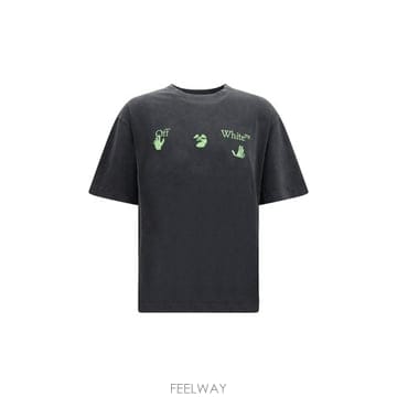해외 이태리배송 AW26 오프 화이트 남성 스케이트 애로우 바코 티셔츠 OMAA120F26JER01900_0