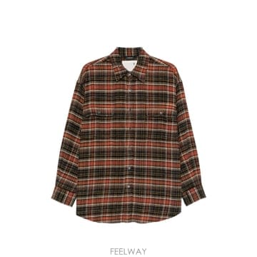알써틴 체크 버튼업 셔츠