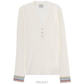 26SS 폴스미스 V 넥 스웨터 W1R667NV1121602 TP570802964